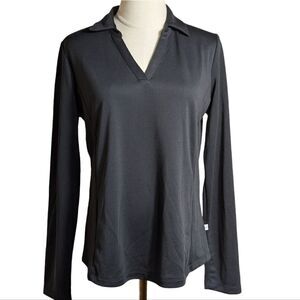 Lady Hagen Black Long Sleeve Sports Shirt